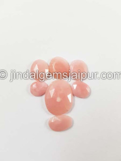 Pink Opal Rose Cut Slices